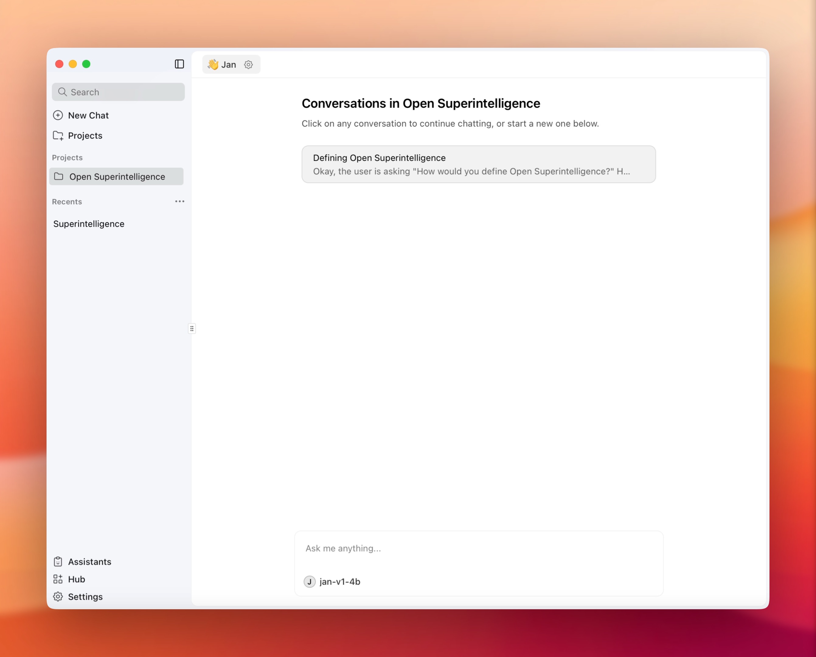 Jan v0.7.0: Jan Projects